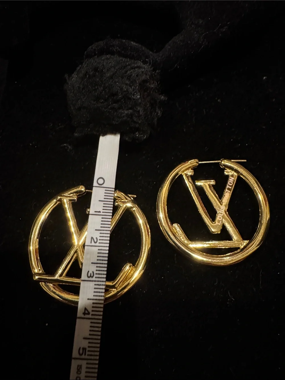 LV Initials Classic Hoop Earrings